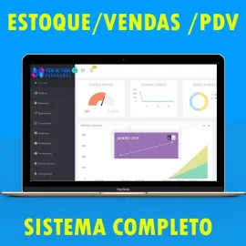 Controle De Estoque E Vendas, Online Script Em Php - Novo